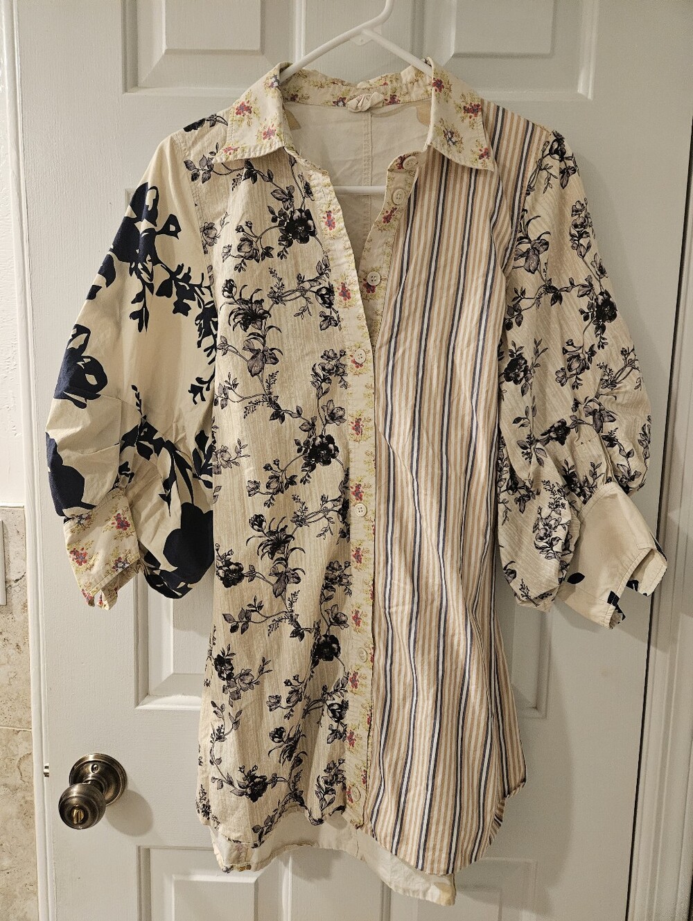 Plenty By Tracy Reese Long Sleeve Tie Front Mini Shirt Dress - Picture 5 of 11